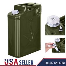 20l Fuel Gas Gasoline Can 5 Gallon Gal Backup Steel Tank Emergency Container