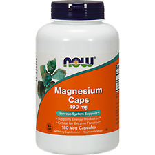 Now Magnesium 400mg 180 Capsules