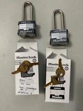 Master Lock 3kalh 2 Height Open Shackle Keyed-alike Silver Padlock - Lot Of 2