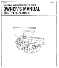 Multiflex Planter Powell Cole Unit Assembly Operation Seed Hopper Owners Manual