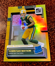 2022 Donruss Gold Press Proof Christian Watson Rated Rookie Rc Sp Packers