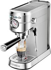 Espresso Maker 20 Bar With Milk Frother Steam Wand 34 Oz Removable Water Tank