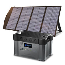 Allpowers 2000w Power Station Emergency Generator With 140w Solar Panel For Rv