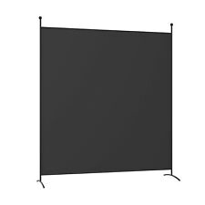 Single Panel Room Divider Privacy Partition Screen For Office Home Black