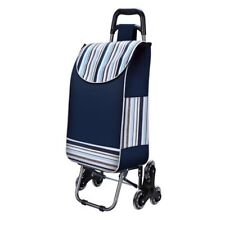 Folding Shopping Cart Rolling Utility Cart W Removable Waterproof Bag 150 Lbs