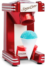 Retro Snow Cone Maker Machine Electric Sno Ice Shaver Crusher Slushy Nostalgia