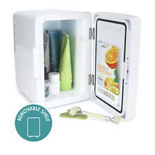 6l Mini Fridge Beauty Skincare Refrigerator Glass Door White