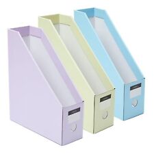 6 Pack Cardboard Magazine File Holder Collapsible Magazine Holder With Labels Co