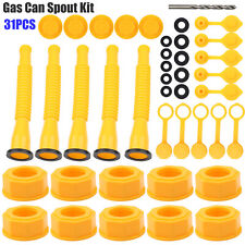 5x Replacement Gas Can Spout Nozzle Vent Kit For Plastic Gas Cans Old Style Caps