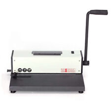 Manual Spiral Coil Combo Binding Machine 46 Holes Punch Electric Inserter Usa