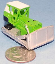 Small Micro Machine Bulldozer Construction Vehicle In Green White