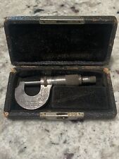 Vintage Starrett No. 233 Outside Micrometer Machinist Measuring Tool