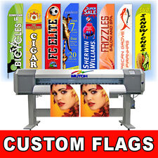 15 Regular Print Custom Swooper Advertising Flag Feather Banner Pole Spike