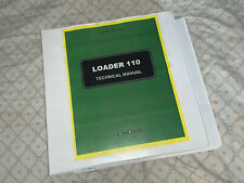 John Deere 110 Loader Backhoe Tractor Service Repair Manual Binder Tm1987