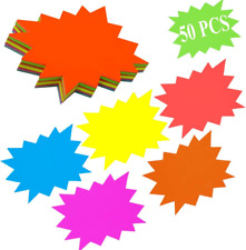 Starburst Signs Fluorescent 4x 6neon Paper Burst Signs Price Labels For Retail