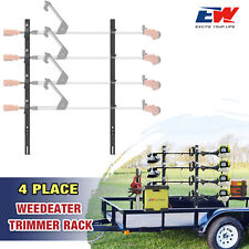 4 Place Weedeater Trimmer Rack For Open Landscape Trailer Truck Holder Lockable