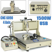 Usb 4 Axis Cnc 6090 Router Engraver Metal Milling Engraving Machine 1500wrc Usa