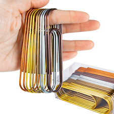 4 Inch Large Paper Clips 30pcs Jumbo Paper Clips 100 Mm Metal Multicolored Giant