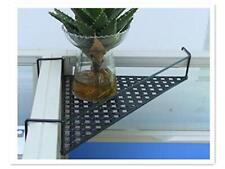 Office Cubicle Floating Corner Shelf Iron Wire Desk Sundries Storage Rack Off...