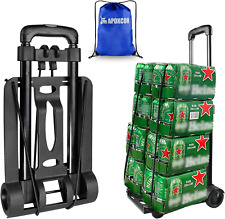 Apoxcon Folding Hand Truck Foldable Dolly Cart With Two Wheels Collapsible For