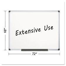 Mastervision Porcelain Value Dry Erase Board 48 X 72 White Aluminum Frame