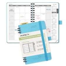 Monthly Planner 2024-2025 Pocket Size 4 X Pocket-4 X 6.25 Blue Green