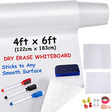 Vevor White Board Paper Dry Erase Sticker For Wall 6x4 Ft Wallpaper W 3 Markers