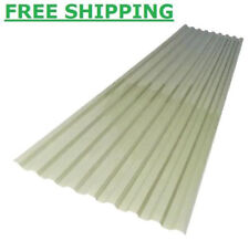 Polycarbonate Roof Panel Corrugated 26 In. X 6 Ft. Misty Green Rot Resistant