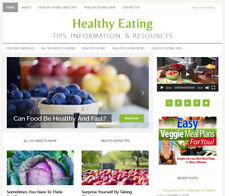 New Design Healthy Eating Affiliate Website Business For Sale Auto Content