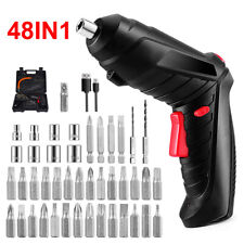 48 In 1 Rechargeable Cordless Electric Screwdriver Drill Driver Power Tool Bits