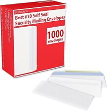 100010 Envelopes Letter Size - Self Seal Security Mailing Envelopes -business