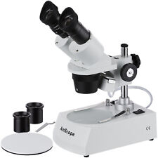 Amscope 10x-60x Forward Binocular Stereo Student Microscope Topbottom Lights