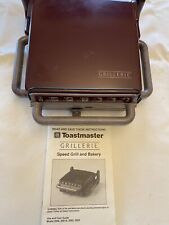 Toastmaster Grillerie 2003 Indoor Electric Speed Grill Bakery