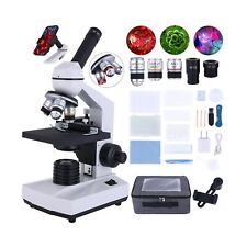 Compound Monocular Microscope 40x-2000x With Slide Set Operating Accessories...