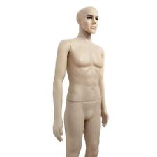 6ft Male Full Body Realistic Mannequin Head Turns Dress Form Base