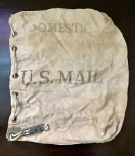 Us Postal Service Mail Usps Vintage Domestic 3 Canvas Bag 3-74 Drawstring Lock