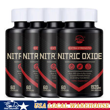 Nitric Oxide Booster L-arginine L-citrulline 1920mg Highest Potency 124packs