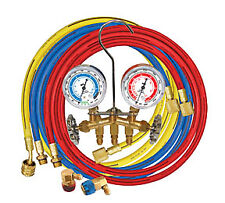 Brass R134a Manifold Gauge Set With 3 60 Hoses 66661 Mastercool 66661 0