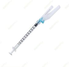 10x High Quality 1ml Luer Lock Syringes Sterile 23g X 1 Needle Exp 12026