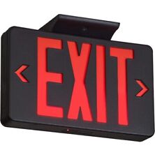 Black Exit Sign Led Emergency Exit Light With Battery Backup Ul Listed Ac.112
