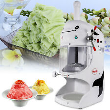 Electric Commercial Ice Block Crusher Shaver Machine 350w Snow Cone Cream Maker