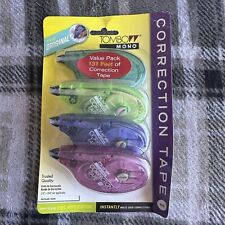 Tombow Mono Original Correction Tape Assorted Color Applicators 4pack 68679