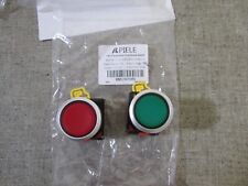 Apiele 2 Pcs 22mm Plastic Momentary Push Button Switch 10a 440v Red Green