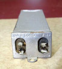 Pair Western Electric Type 194 B Condenser Dual 2.0 And .5 Mfd 500 Vdc