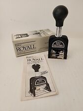 Bates Royall Rnm6-7 Automatic Numbering Machine Ink Stamp Complete In Box