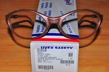 Uvex S1610 Bandit Safety Eyewear Glass Wraparound Copper Frame Clear Lens Usa