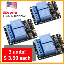 3units 2 Channel Dc 5v Relay Switch Board Module For Arduino Rberry Pi Pic Arm