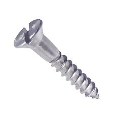 10 Flat Head Wood Screws Stainless Steel Slotted Drive All Sizes In Listing