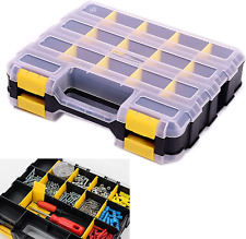 Tools Organizer Box Small Parts Storage Box 34-compartment Double Side Hardware