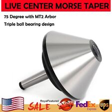 5 Bull Nose Live Center Morse Taper 2 Bull 75 Degree Mt-2 For Lathe 120mm